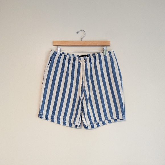 PacSun Pants - Pacsun Striped Denim Drawstring Shorts